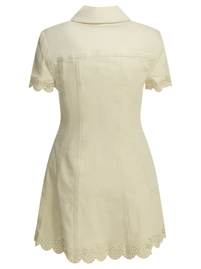 Embroidered short dress Dresses