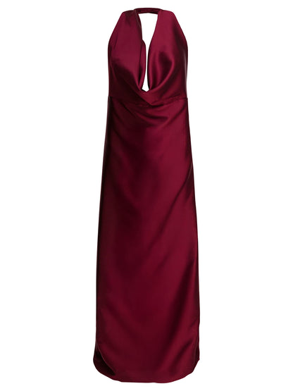 Flared dress with American neckline Dresses
