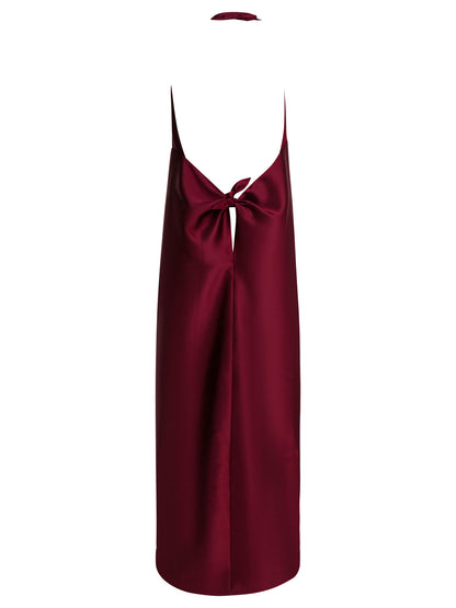 Flared dress with American neckline Dresses