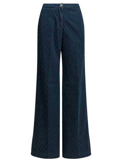 "Flare Pin Diamond" Flare Leg Jeans Jeans