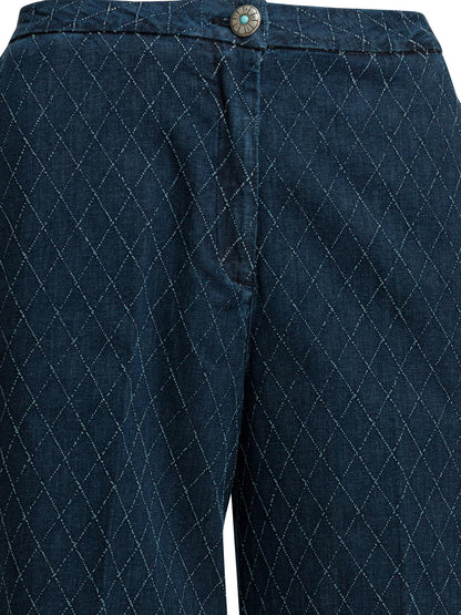 "Flare Pin Diamond" Flare Leg Jeans Jeans