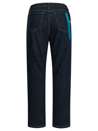 "Used Linen" Straight Leg Jeans Jeans