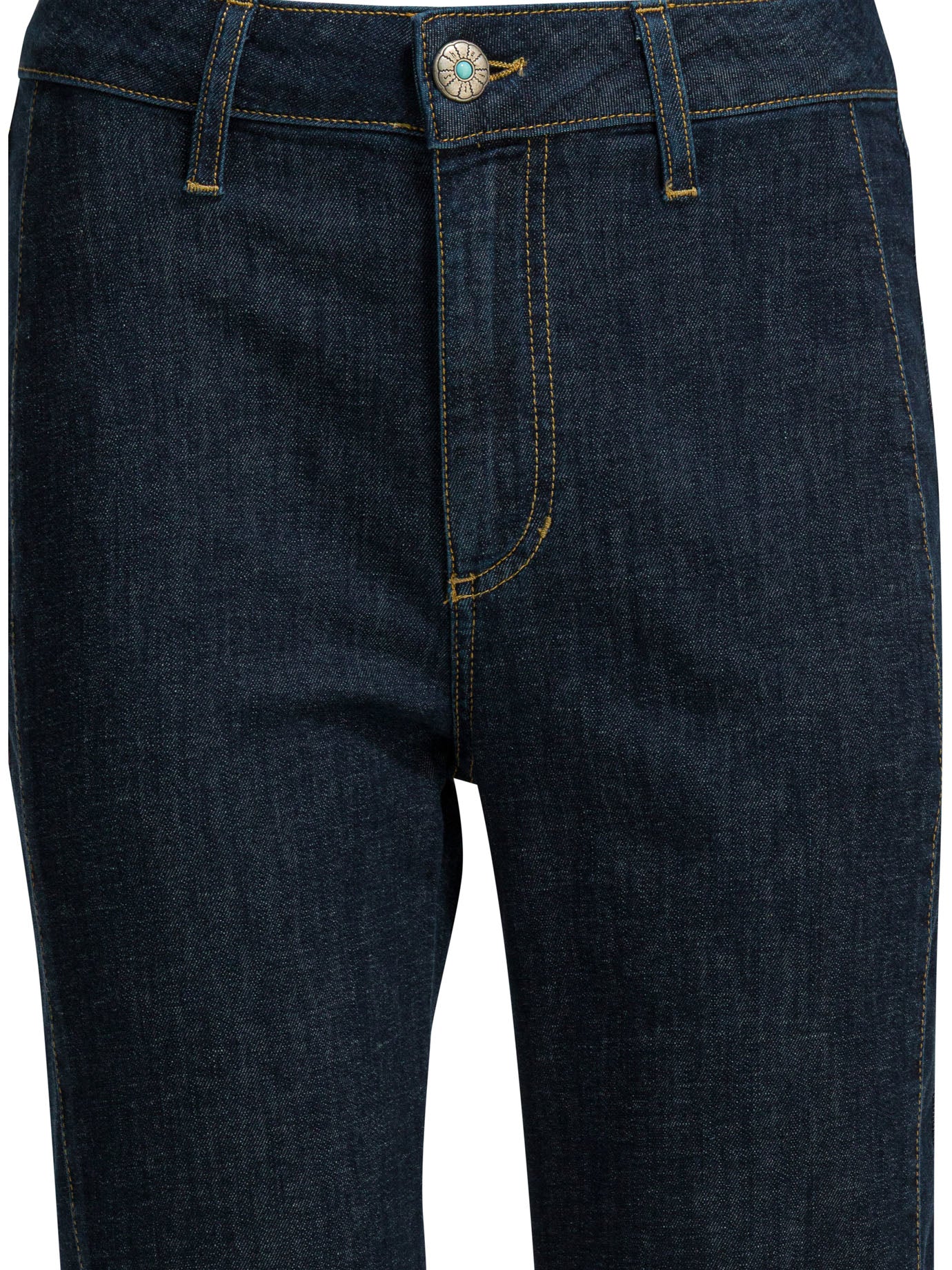 "Used Linen" Straight Leg Jeans Jeans