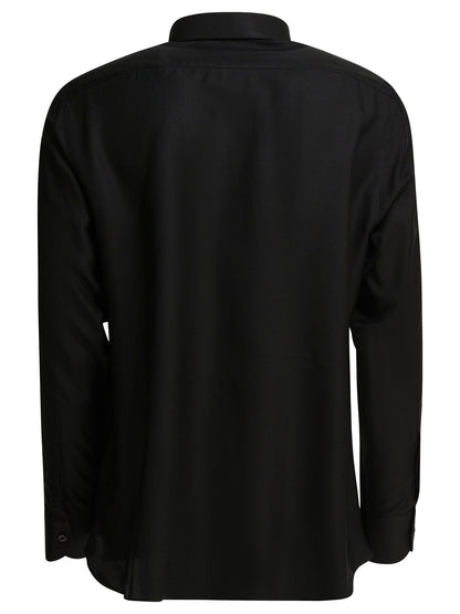 "Drapy Twill" Casual shirt Shirts