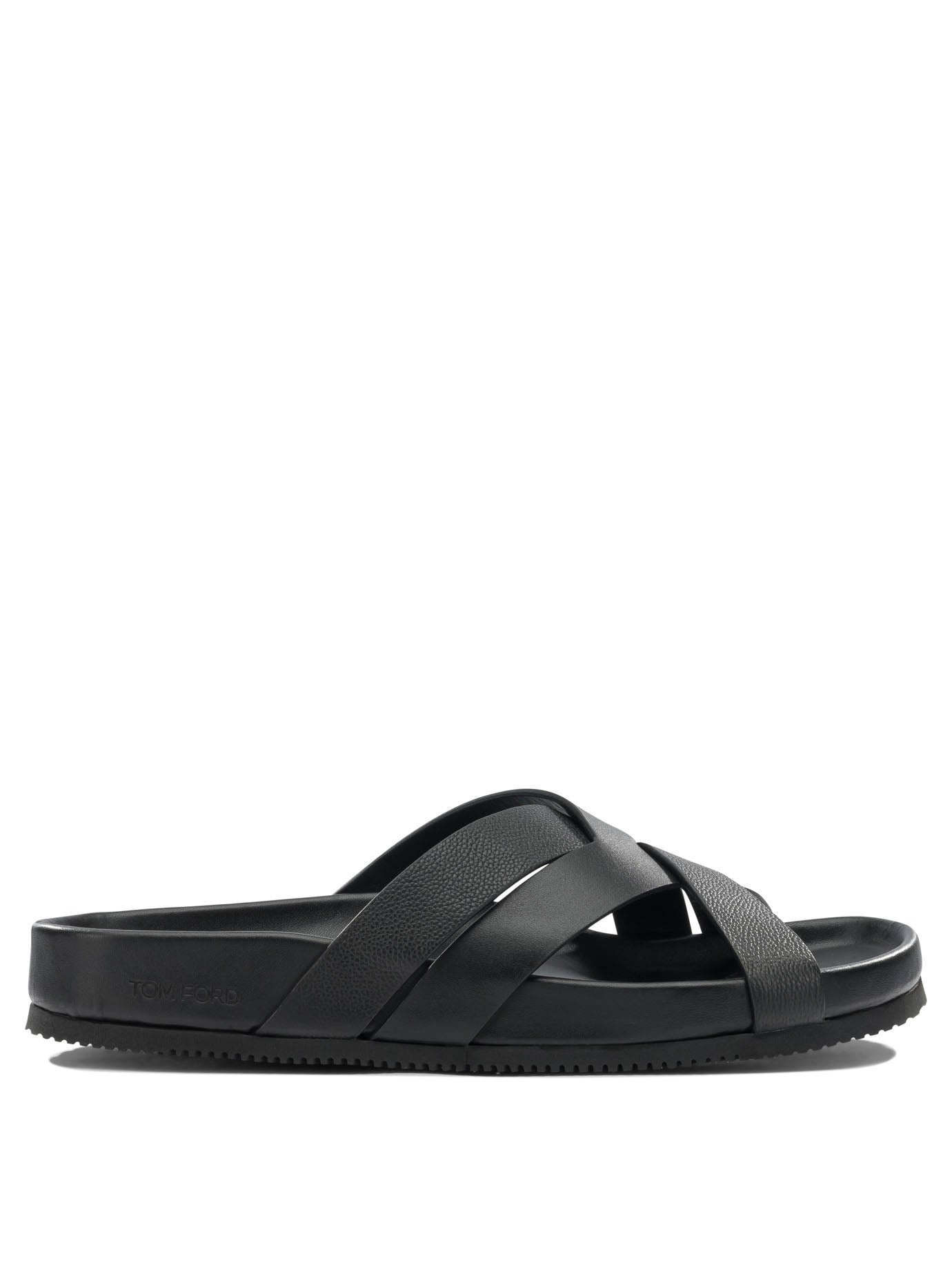 Braided leather slides Sandals