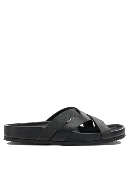 Braided leather slides Sandals