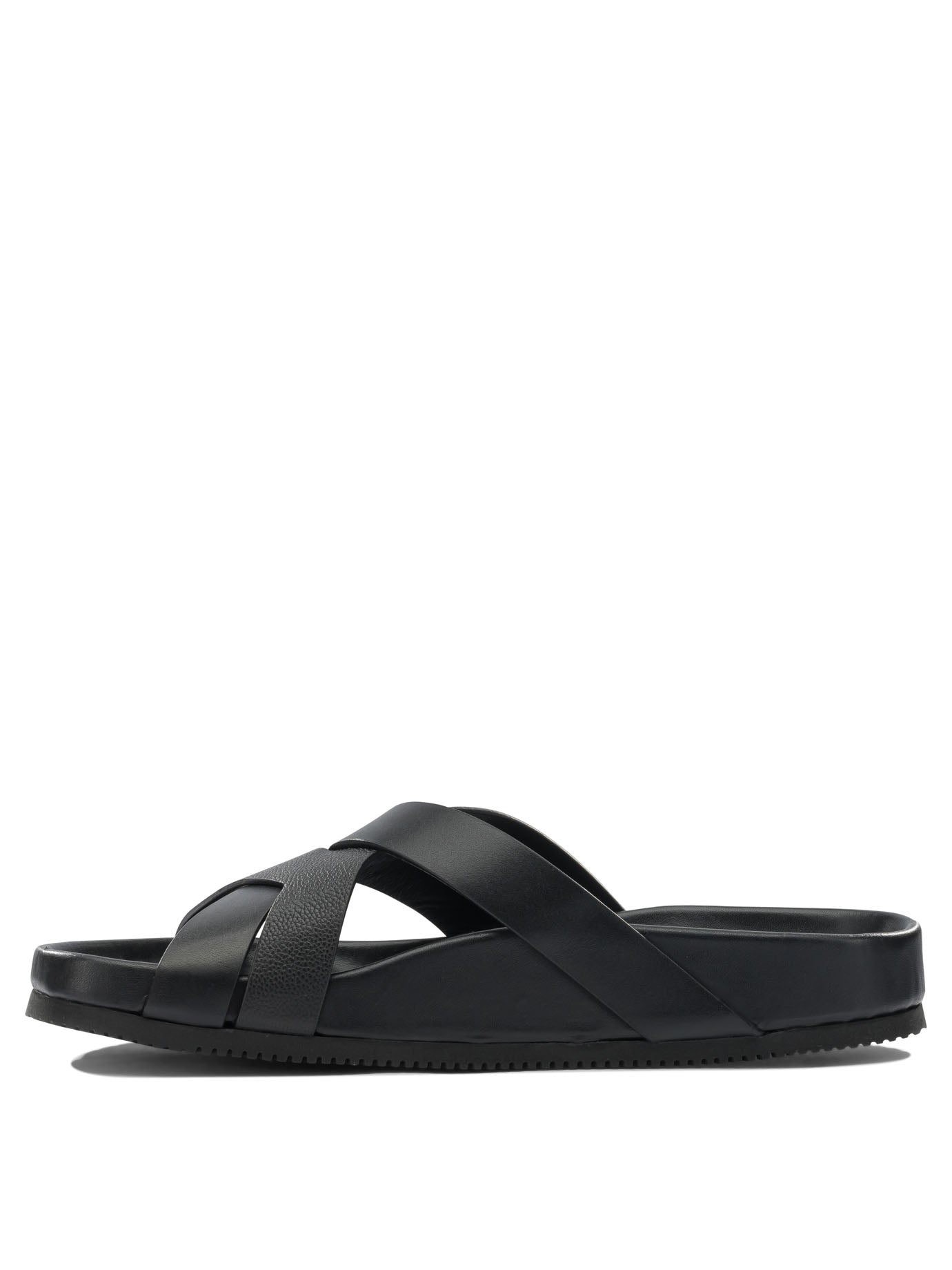 Braided leather slides Sandals
