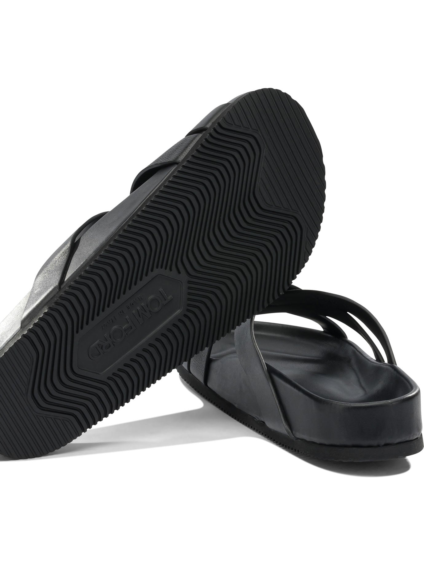 Braided leather slides Sandals