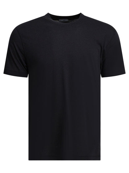Round-neck T-shirt made of lyocell T-shirts