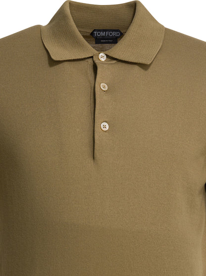 Cotton knit polo shirt Polo shirts