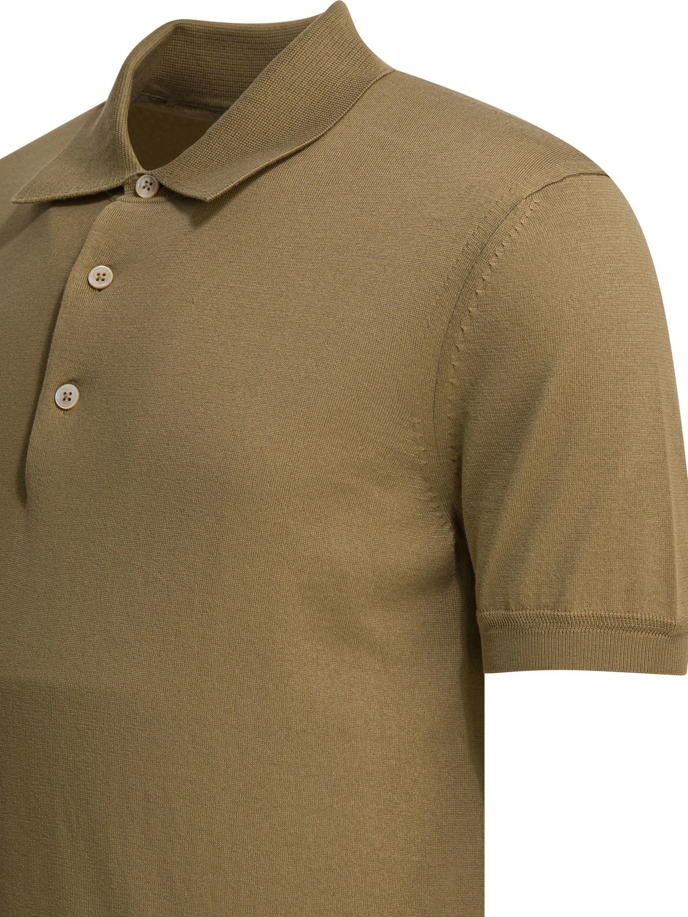 Cotton knit polo shirt Polo shirts