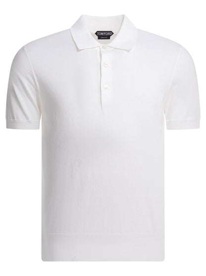 Cotton knit polo shirt Polo shirts