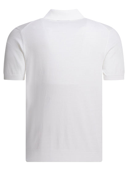Cotton knit polo shirt Polo shirts