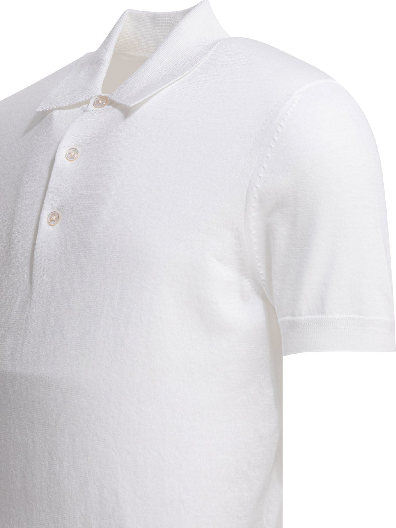 Cotton knit polo shirt Polo shirts