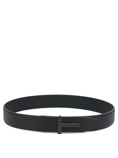 "T Icon" Leather belt Belts