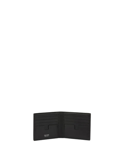 Crocodile-effect bi-fold wallet Wallets & Card holders
