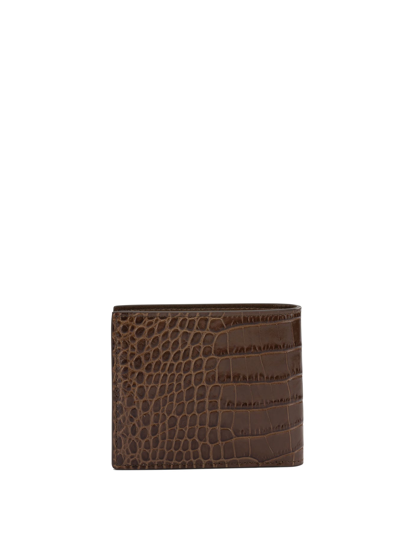 Crocodile print leather wallet Wallets & Card holders