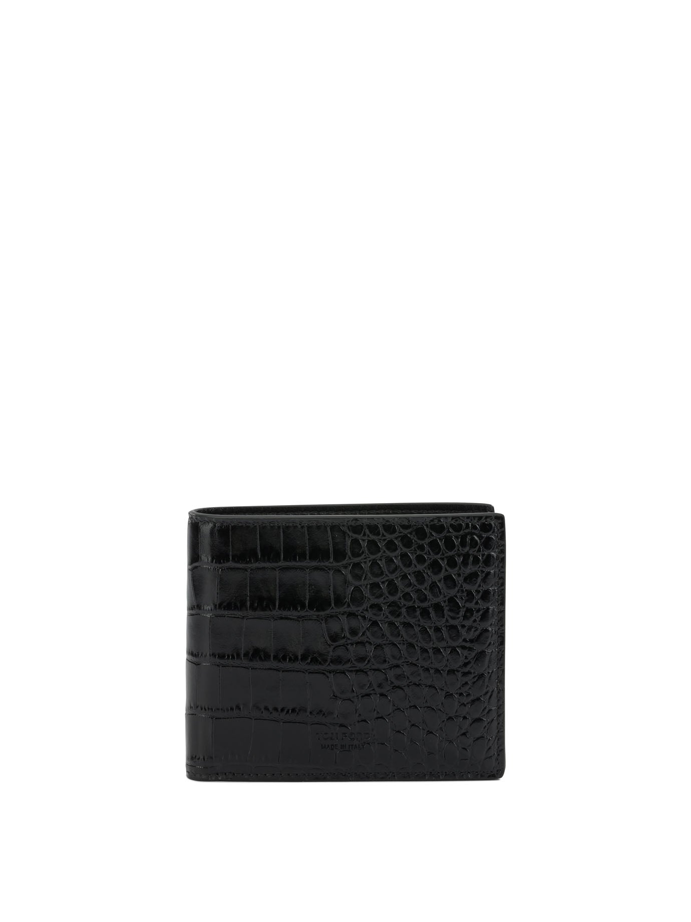 Crocodile print leather wallet Wallets & Card holders