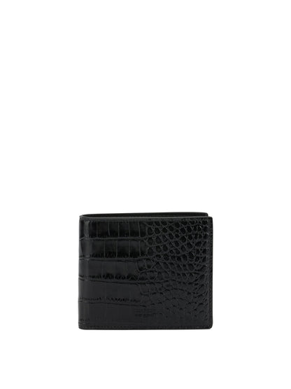 Crocodile print leather wallet Wallets & Card holders