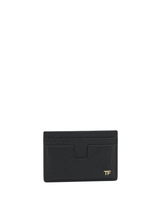 Small grain leather card holder Wallets & Card holders