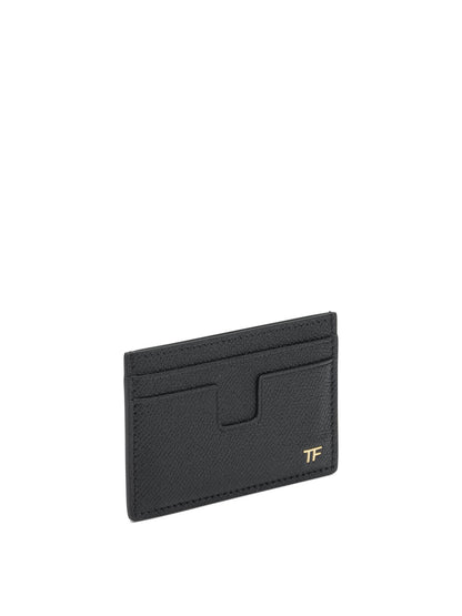 Small grain leather card holder Wallets & Card holders
