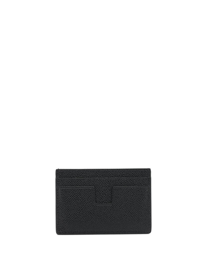 Small grain leather card holder Wallets & Card holders