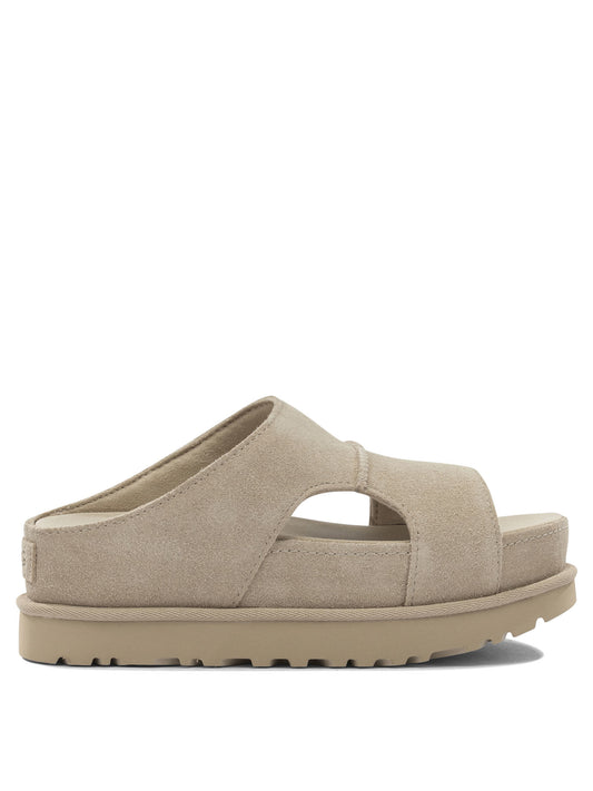 "Goldenstar Hi Cutout" Slides Sandals