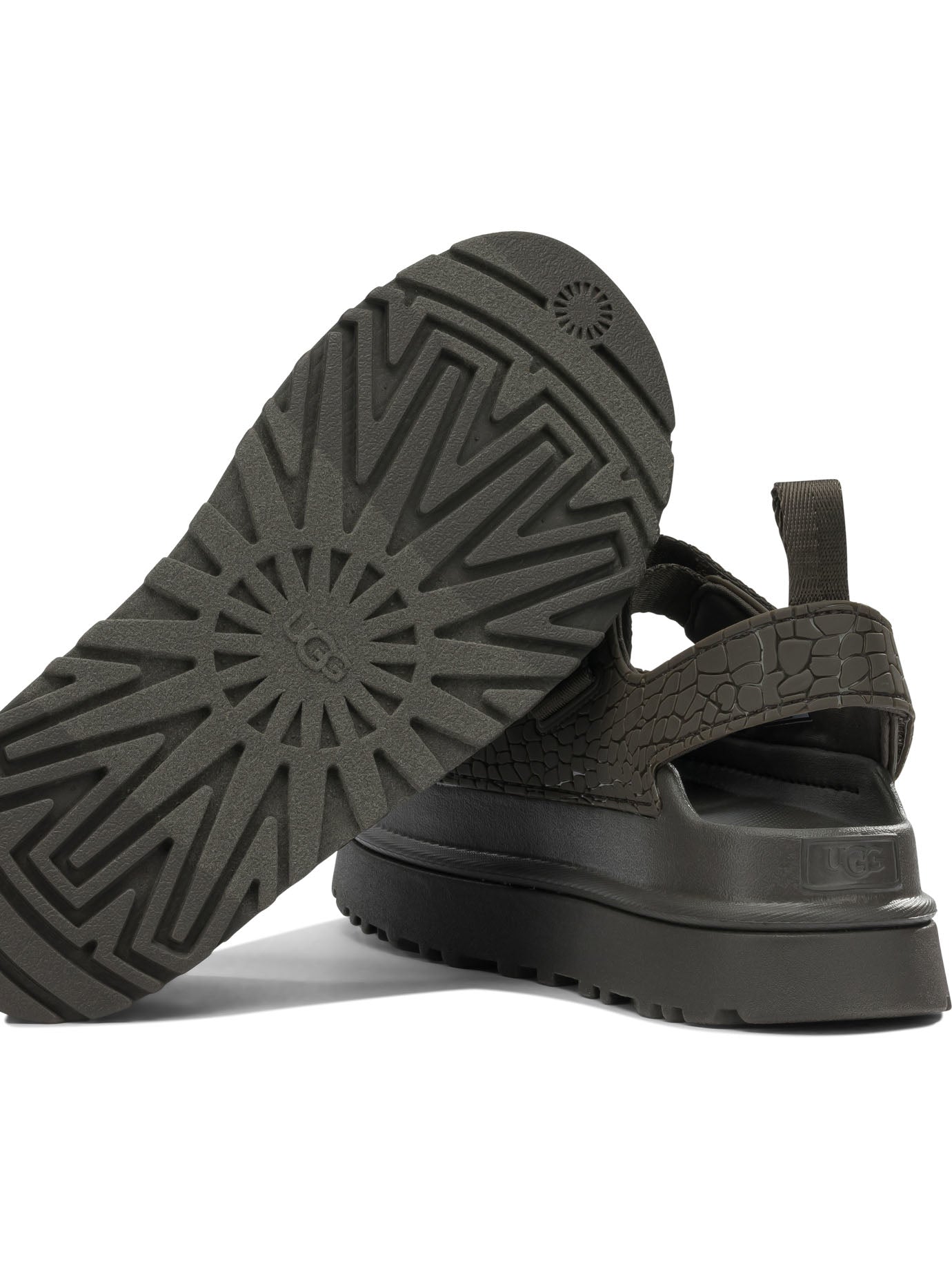 "Goldenglow Embossed" Low sandals Sandals
