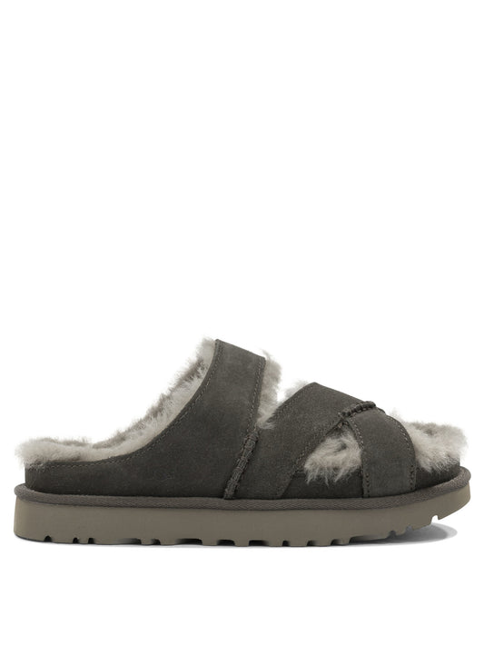 "Greenport Cross Strap" Slide Sandals