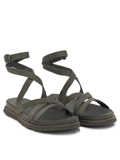 "GoldenGaze" Low sandals Sandals