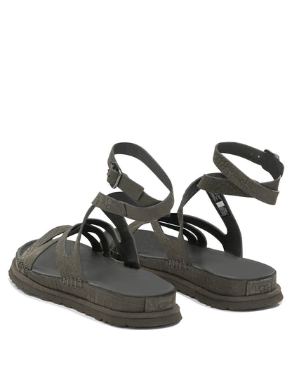 "GoldenGaze" Low sandals Sandals