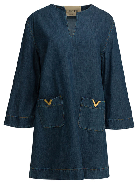 Short denim dress Dresses
