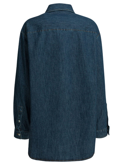 Denim shirt with VLogo Shirts