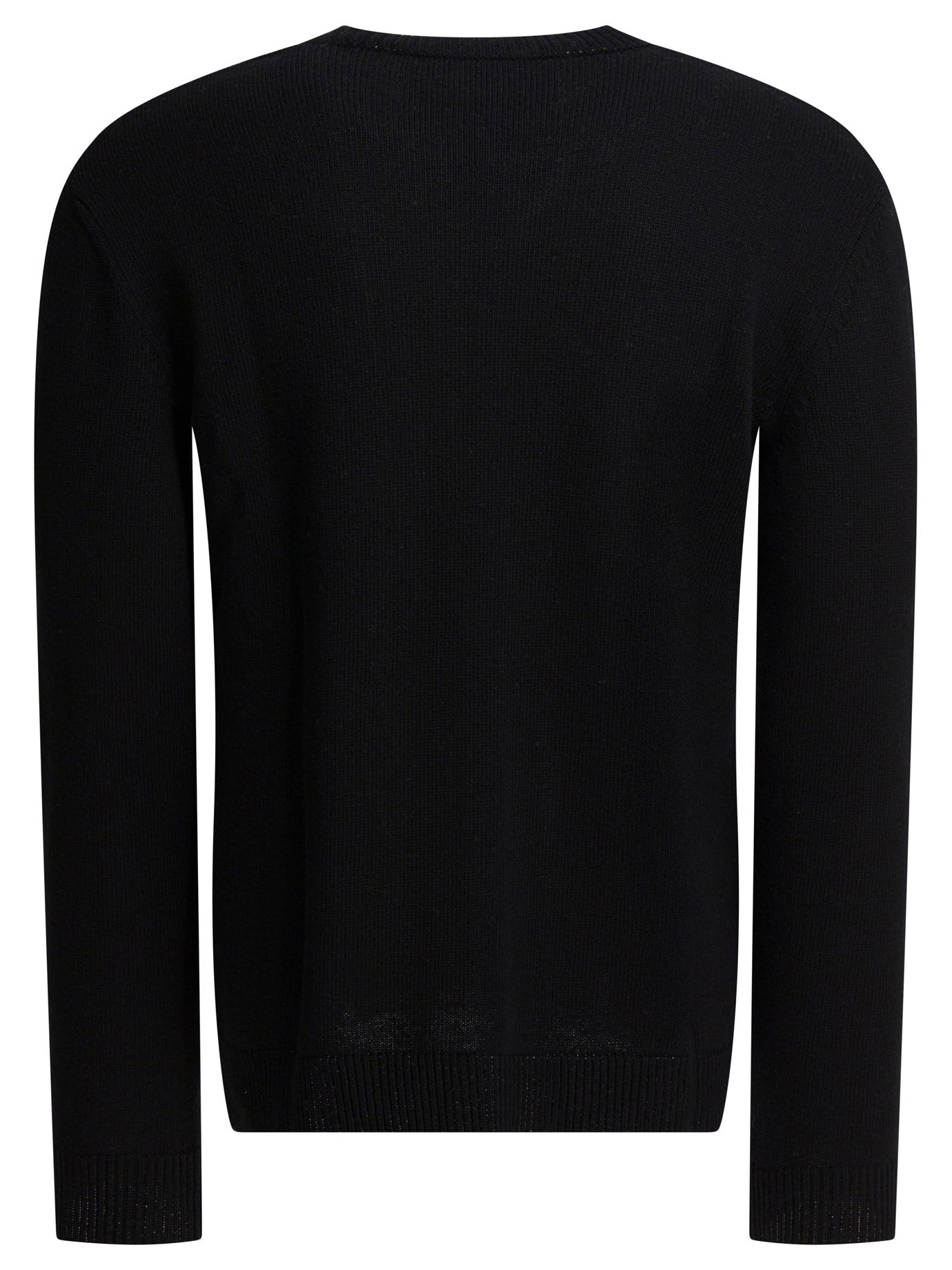 Wool sweater with inlaid V Knitwear