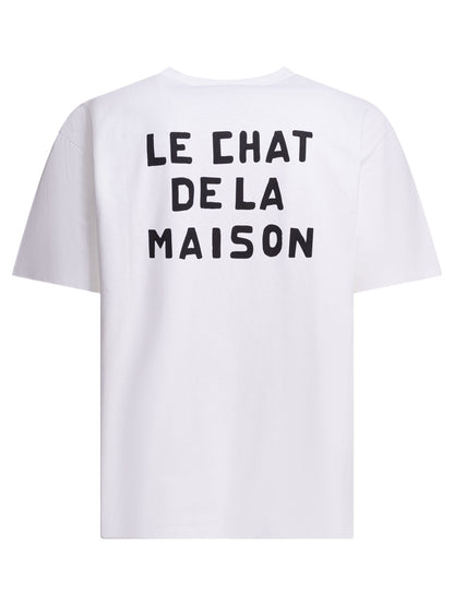 "Le Chat De La Maison" crew-neck T-shirt T-shirts