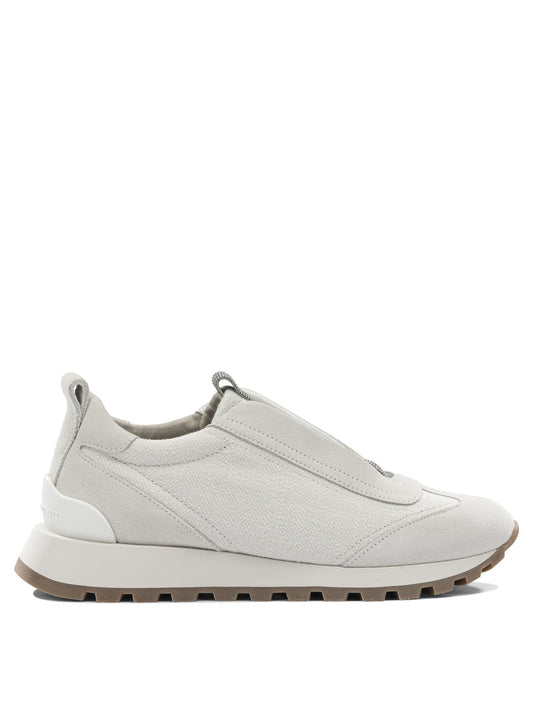 Canvas and suede sneaker with Precious Detail Sneakers & Slip-On