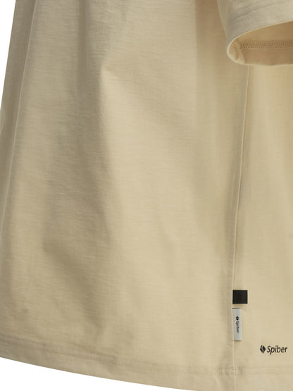 "Tech Drawstring Spiber Collection" Crew-Neck T-Shirt T-shirts