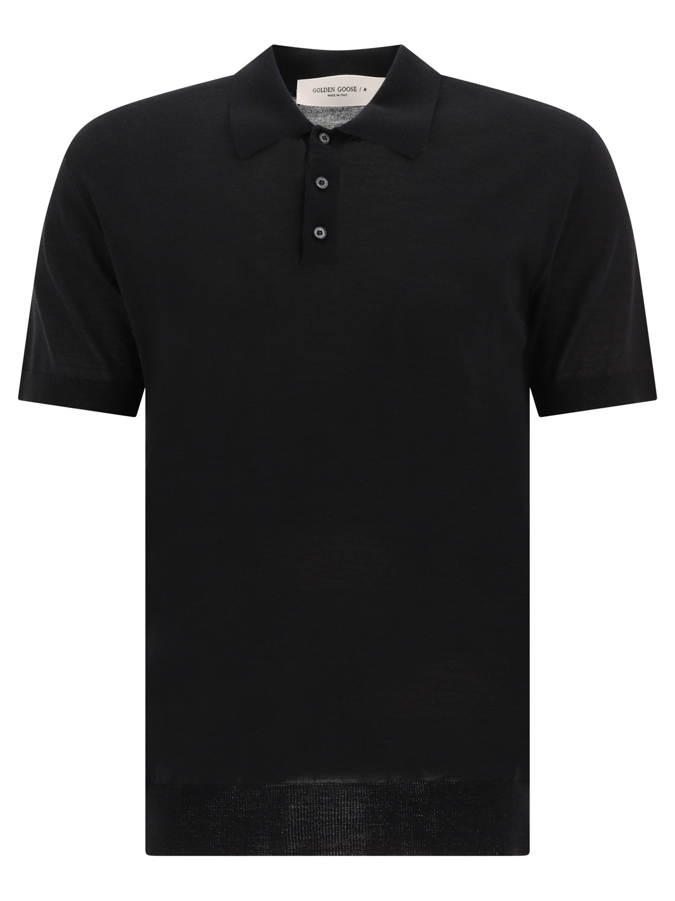 Merino wool button-down polo shirt Polo shirts
