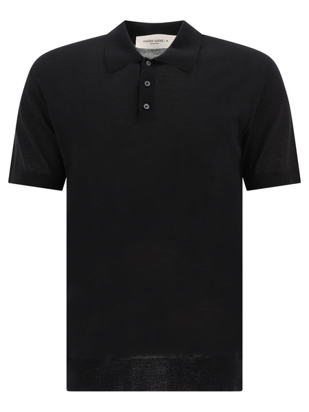 Merino wool button-down polo shirt Polo shirts