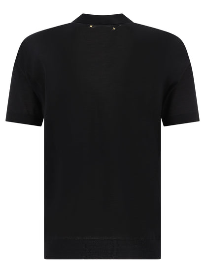 Merino wool button-down polo shirt Polo shirts