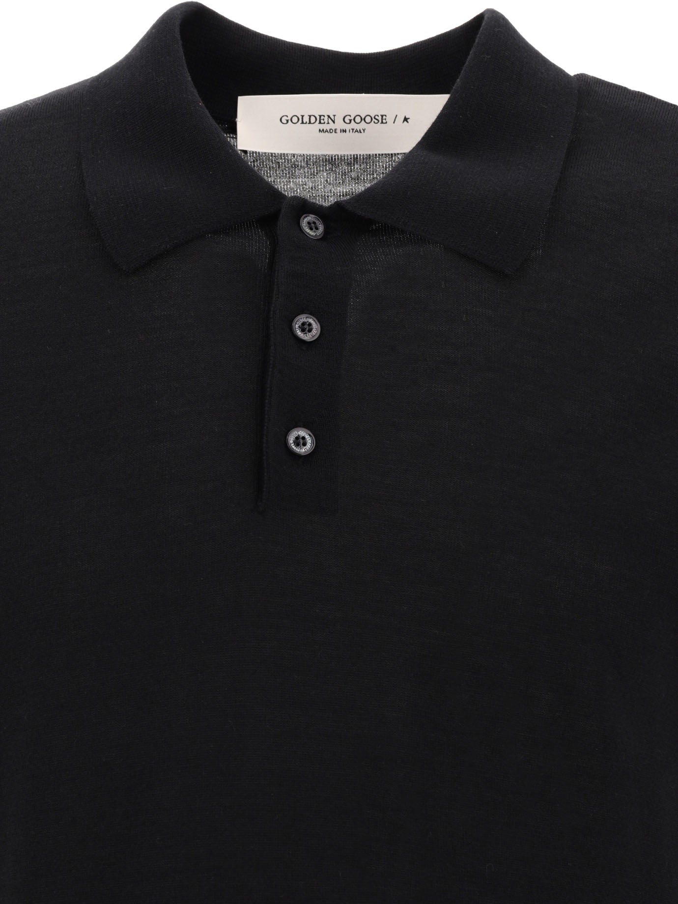 Merino wool button-down polo shirt Polo shirts