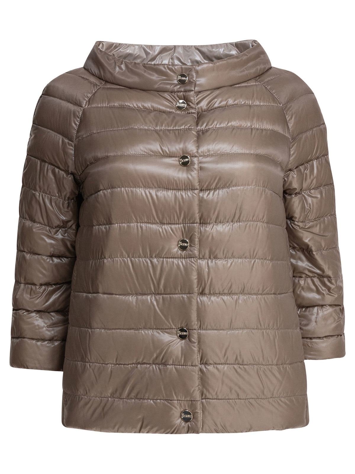 Reversible short down jacket made of ultra-light nylon Jackets and Coats
