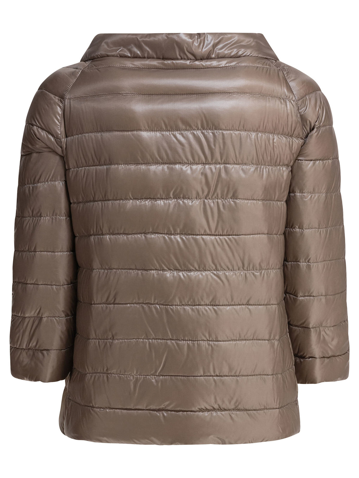 Reversible short down jacket made of ultra-light nylon Jackets and Coats