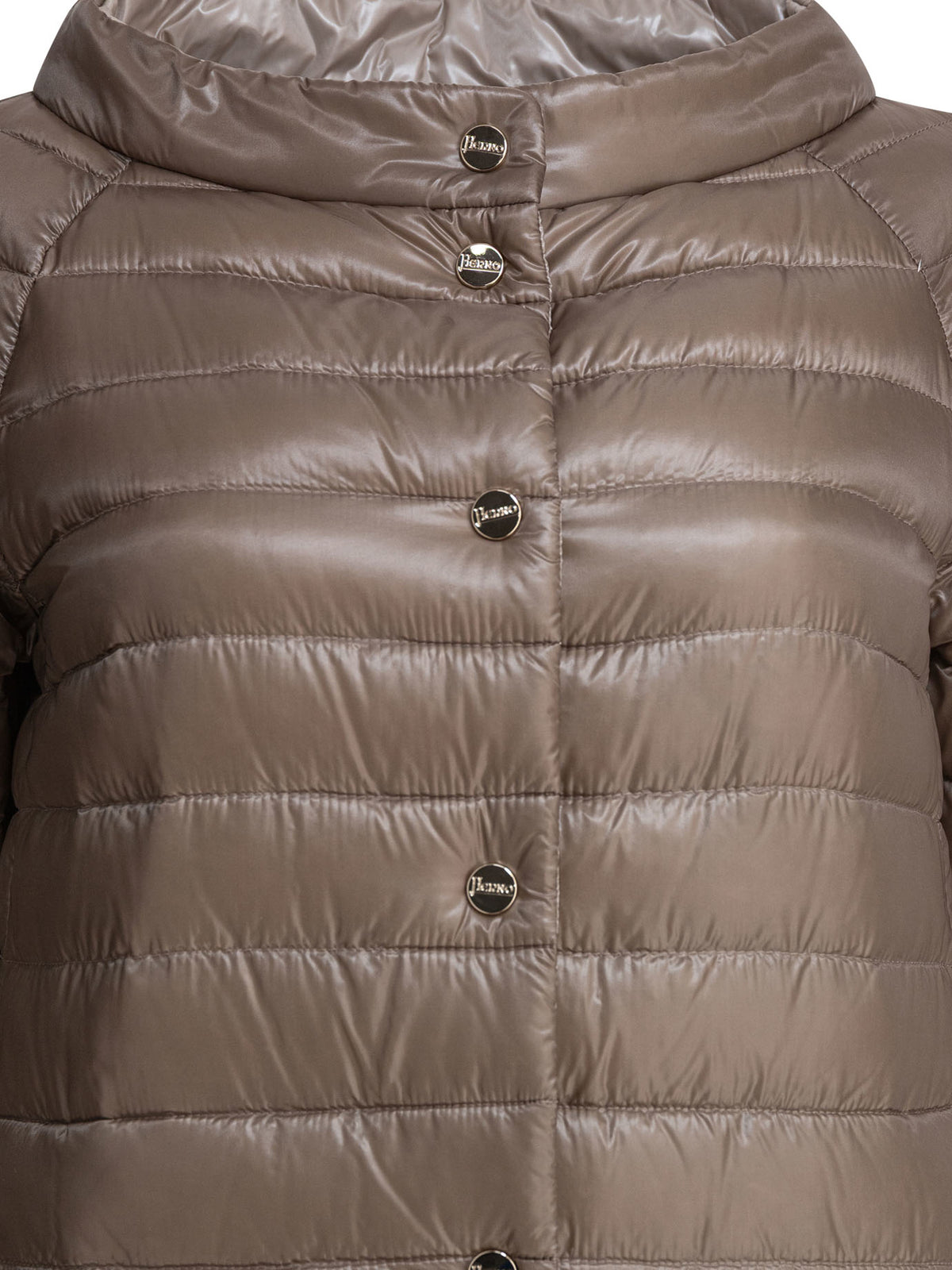 Reversible short down jacket made of ultra-light nylon Jackets and Coats