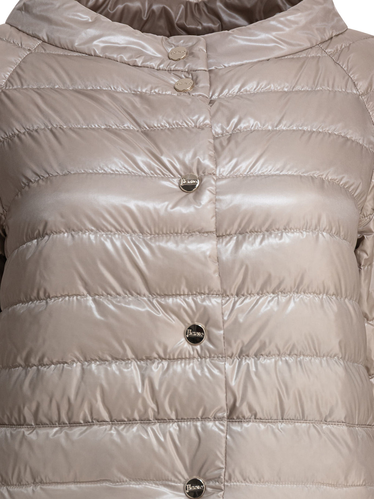 Reversible short down jacket made of ultra-light nylon Jackets and Coats