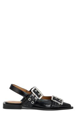 GANNI Flat ballerinas with buckle