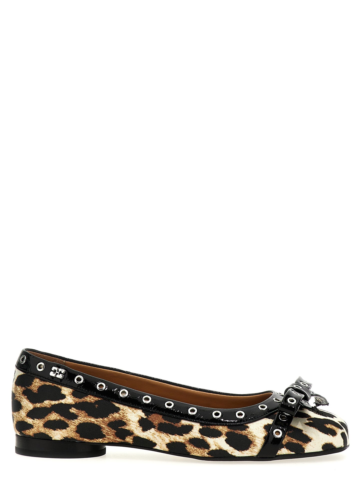 'Leopard Eyelets Bow' ballet flats Flat shoes