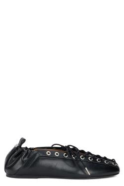 GANNI Ballet shoes with eyelets