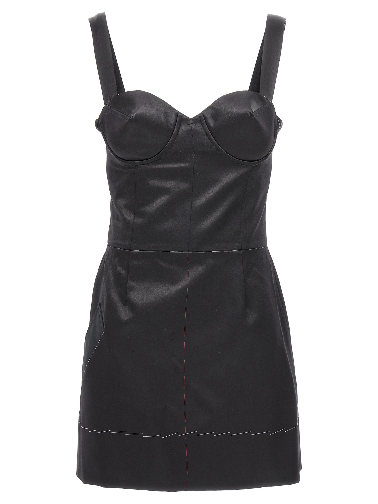 Contrast stitching corset dress Dresses