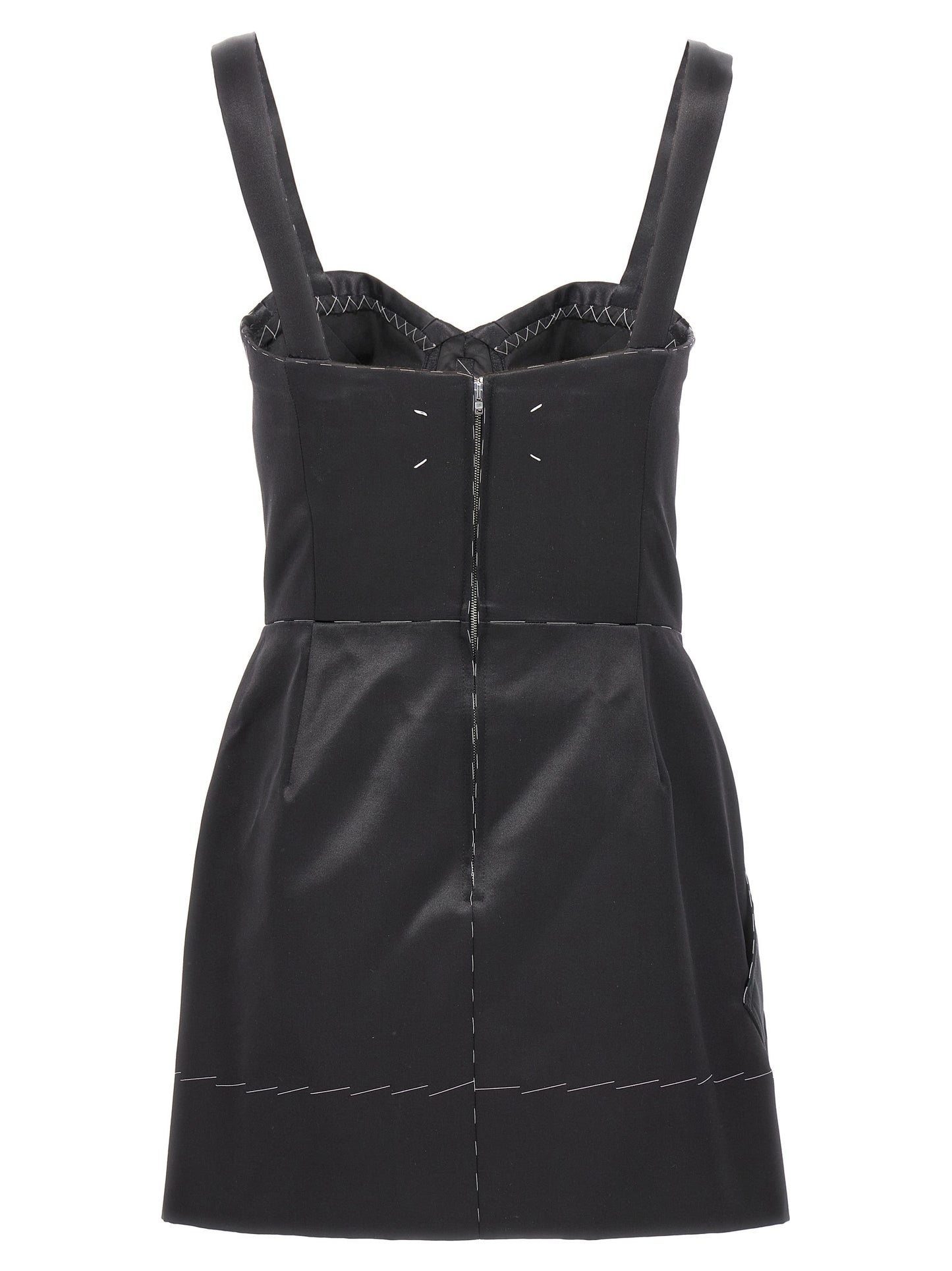 Contrast stitching corset dress Dresses